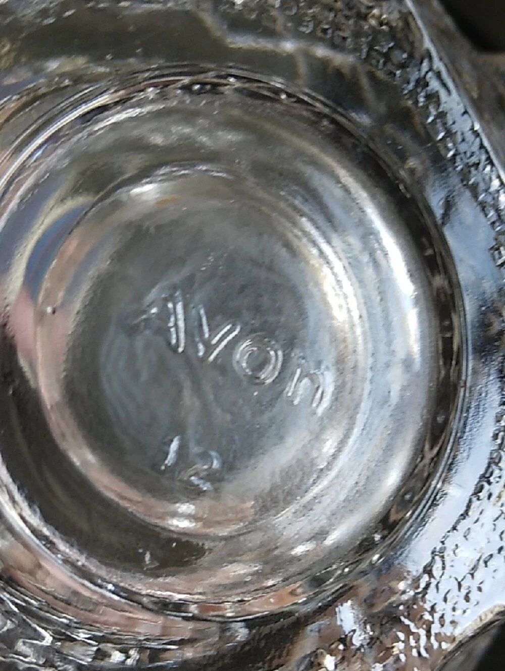 Avon Clear Glass Turtle Votive Candle Holder